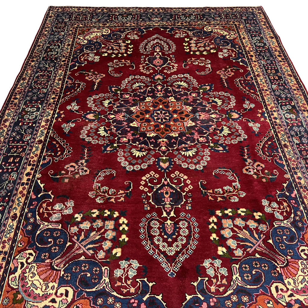 295 x 200 cm Hand-Knotted Persian Kashan Medallion Rug