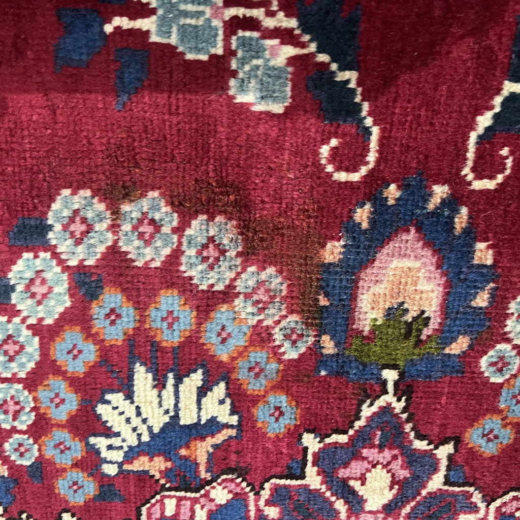 295 x 200 cm Hand-Knotted Persian Kashan Medallion Rug