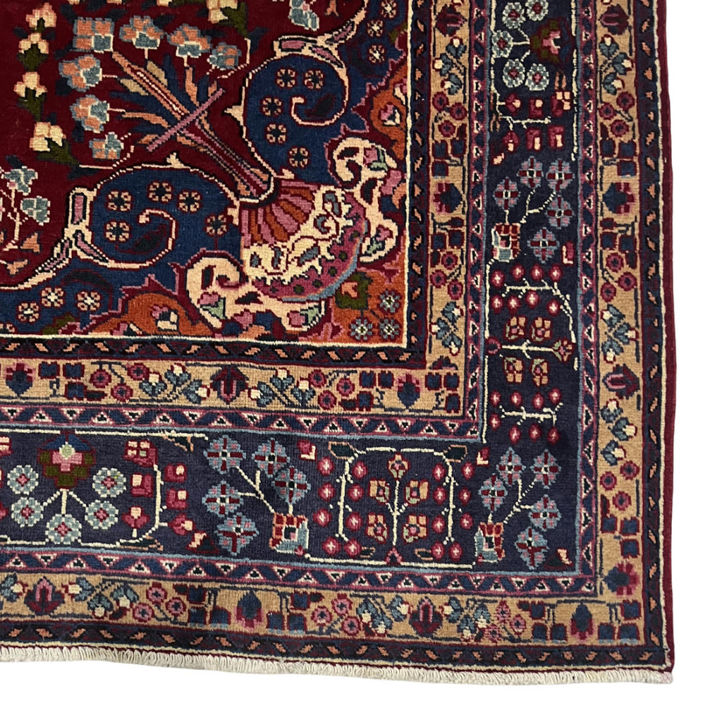 295 x 200 cm Hand-Knotted Persian Kashan Medallion Rug