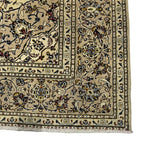 295 x 194 cm Hand-Knotted Persian Kashan Cream Rug