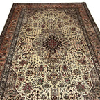 290 x 195 cm Hand-Knotted Persian Vintage Tabriz Geometric Rug