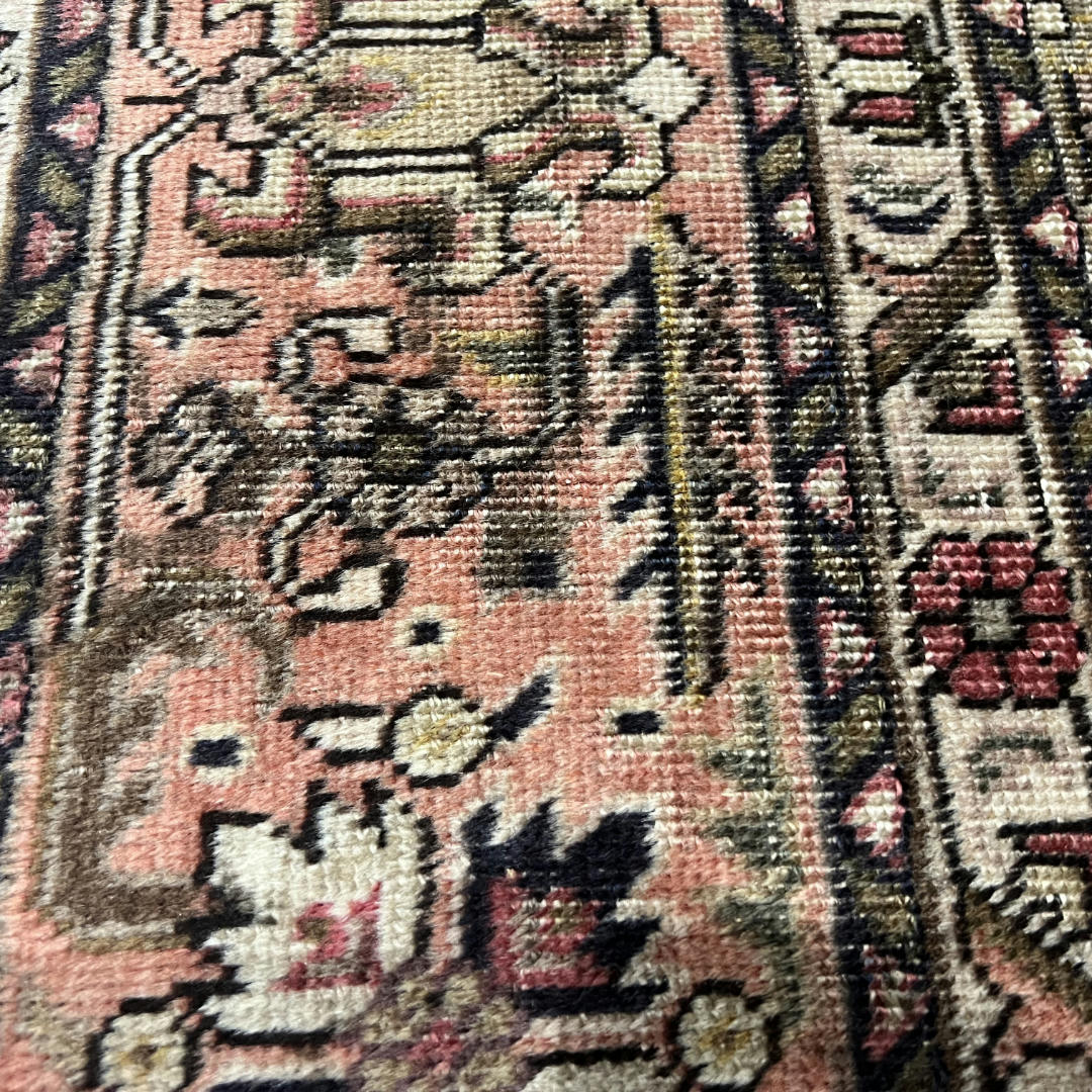290 x 195 cm Hand-Knotted Persian Vintage Tabriz Geometric Rug