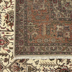 290 x 195 cm Hand-Knotted Persian Vintage Tabriz Geometric Rug