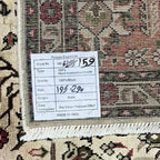 290 x 195 cm Hand-Knotted Persian Vintage Tabriz Geometric Rug