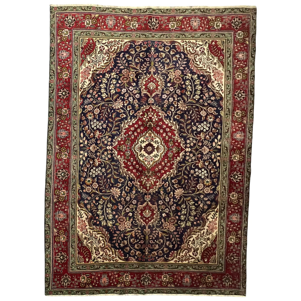 295 x 200 cm Hand-Knotted Persian Kashan Floral Rug