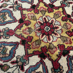 310 x 215 cm Hand-Knotted Persian Kashan Floral Medallion Rug