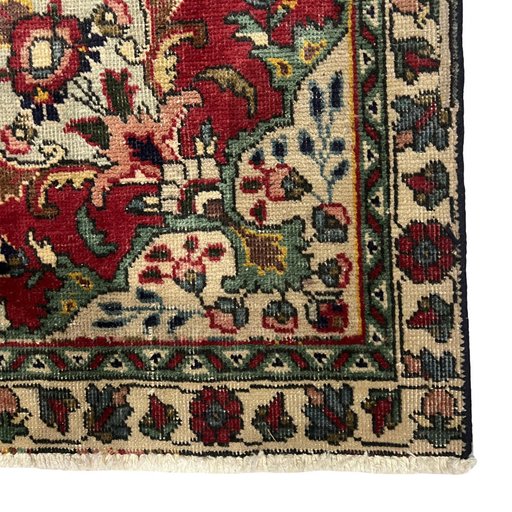 310 x 215 cm Hand-Knotted Persian Kashan Floral Medallion Rug