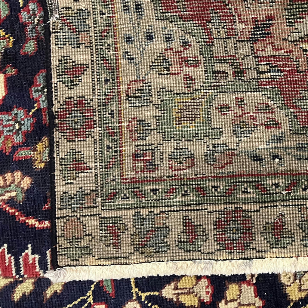310 x 215 cm Hand-Knotted Persian Kashan Floral Medallion Rug