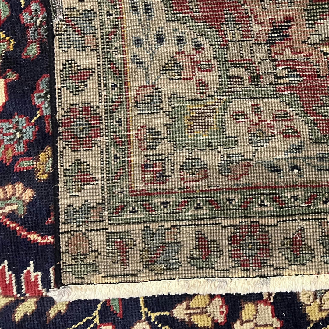 310 x 215 cm Hand-Knotted Persian Kashan Floral Medallion Rug