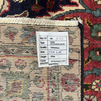 310 x 215 cm Hand-Knotted Persian Kashan Floral Medallion Rug