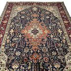 290 x 200 cm Hand-Knotted Persian Tabriz Geometric Medallion Rug