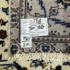 300 x 188 cm Hand-Knotted Persian Kashan Floral Rug
