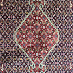 300 x 200 cm Hand-Knotted Persian Kashan Medallion Wool Rug