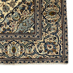 295 x 193 cm Hand-Knotted Persian Nain Ivory Wool Rug