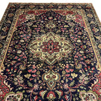 280 x 200 cm Hand-Knotted Persian Floral Kashan Wool Rug