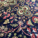 280 x 200 cm Hand-Knotted Persian Floral Kashan Wool Rug