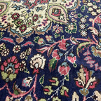 280 x 200 cm Hand-Knotted Persian Floral Kashan Wool Rug