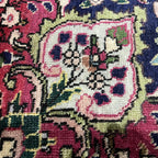 280 x 200 cm Hand-Knotted Persian Floral Kashan Wool Rug