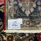 280 x 200 cm Hand-Knotted Persian Floral Kashan Wool Rug