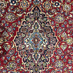 280 x 200 cm Hand-Knotted Persian Floral Mashad Wool Rug