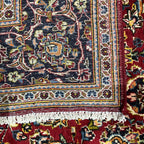 280 x 200 cm Hand-Knotted Persian Floral Mashad Wool Rug