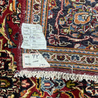 280 x 200 cm Hand-Knotted Persian Floral Mashad Wool Rug