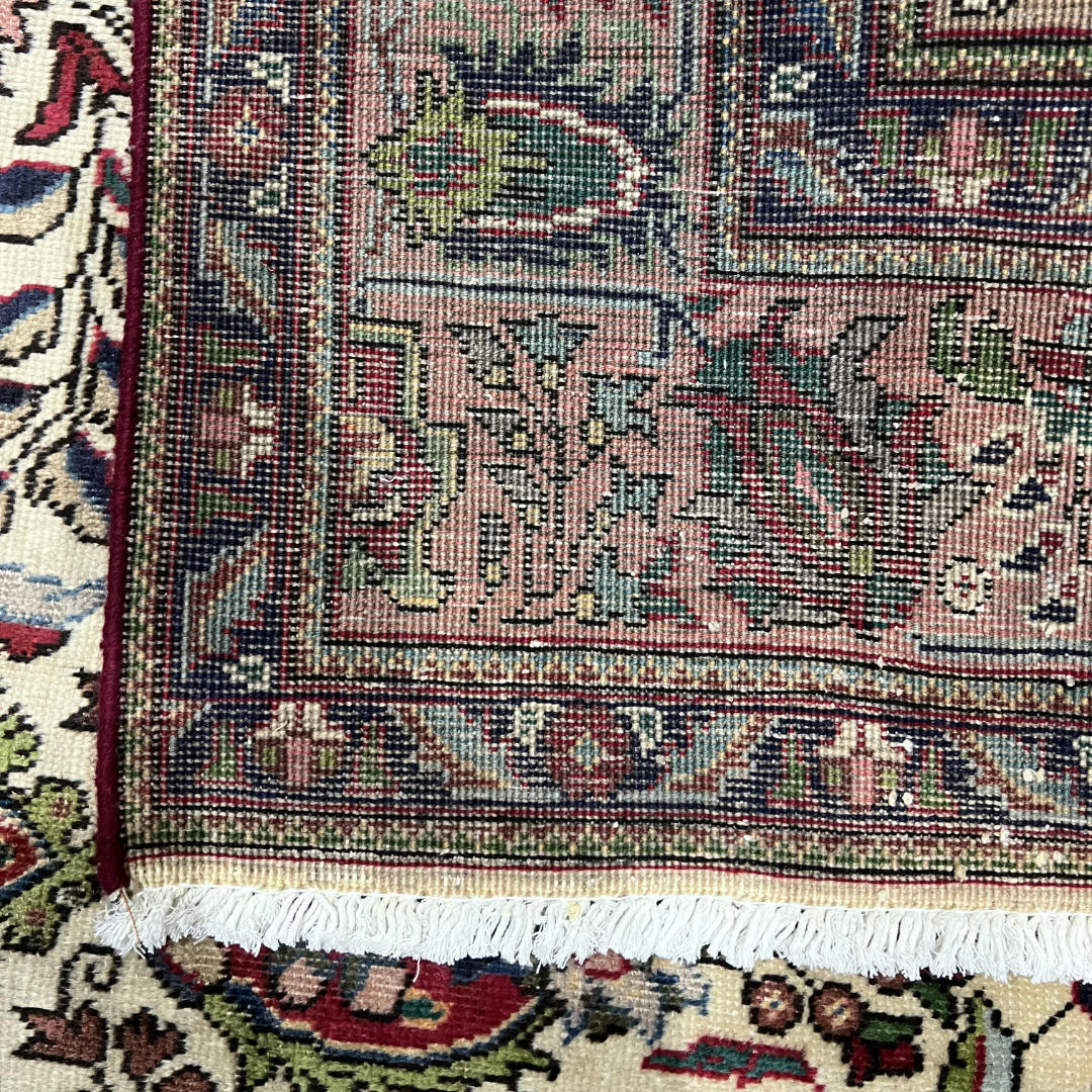 290 x 195 cm Hand-Knotted Persian Mashad Wool Rug