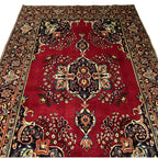 295 x 198 cm Hand-Knotted Persian Kashan Wool Rug