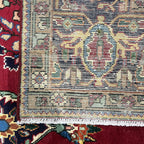 295 x 198 cm Hand-Knotted Persian Kashan Wool Rug
