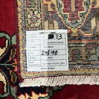 295 x 198 cm Hand-Knotted Persian Kashan Wool Rug