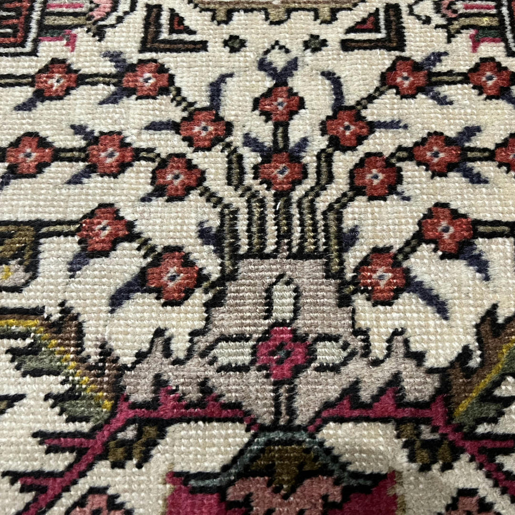 300 x 200 cm Hand-Knotted Persian Geometric Tabriz Wool Rug