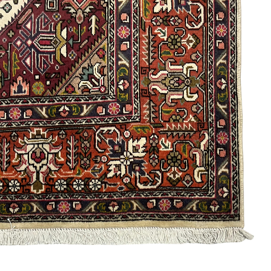 300 x 200 cm Hand-Knotted Persian Geometric Tabriz Wool Rug