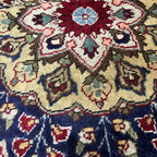 290 x 200 cm Hand-Knotted Floral Persian Tabriz Wool Rug