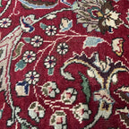 290 x 200 cm Hand-Knotted Floral Persian Tabriz Wool Rug