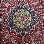 290 x 200 cm Hand-Knotted Floral Persian Tabriz Wool Rug