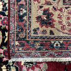 290 x 200 cm Hand-Knotted Persian Floral Mashad Wool Rug