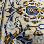 310 x 212 cm Hand-Knotted Persian Cream Kashan Rug