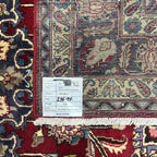 295 x 195 cm Hand-Knotted Persian Floral Mashad Wool Rug