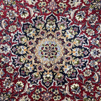 318 x 210 cm Hand-Knotted Persian Floral Mashad Wool Rug