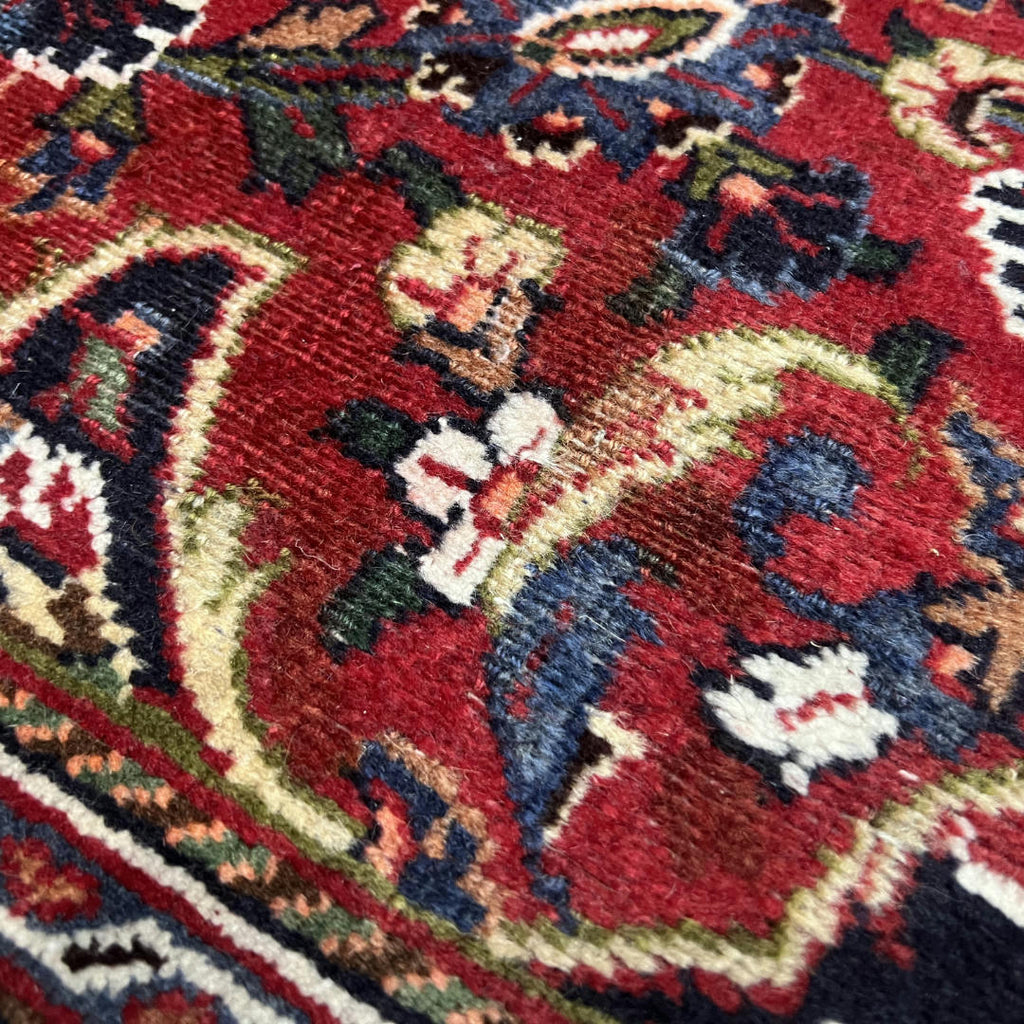 275 x 200 cm Hand-Knotted Persian Kashan Floral Medallion Rug