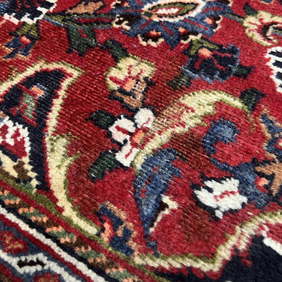 275 x 200 cm Hand-Knotted Persian Kashan Floral Medallion Rug