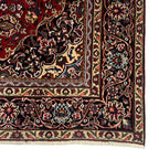 275 x 200 cm Hand-Knotted Persian Kashan Floral Medallion Rug