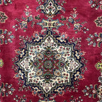 310 x 208 cm Hand-Knotted Persian Floral Mashad Wool Rug