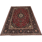 293 x 200 cm Hand-Knotted Persian Kashan Wool Rug