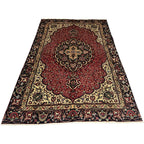 280 x 185 cm Hand-Knotted Persian Tabriz Wool Rug