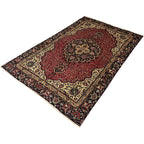 280 x 185 cm Hand-Knotted Persian Tabriz Wool Rug