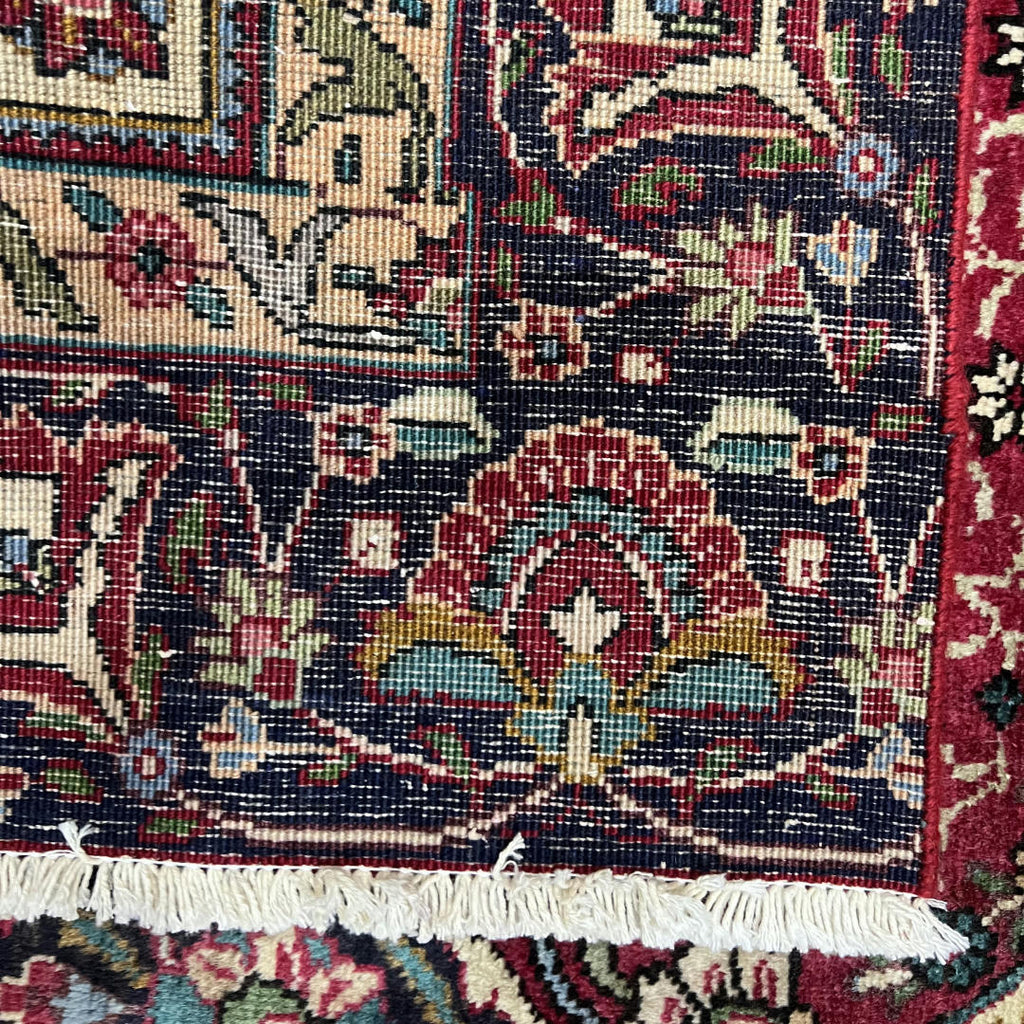 280 x 185 cm Hand-Knotted Persian Tabriz Wool Rug