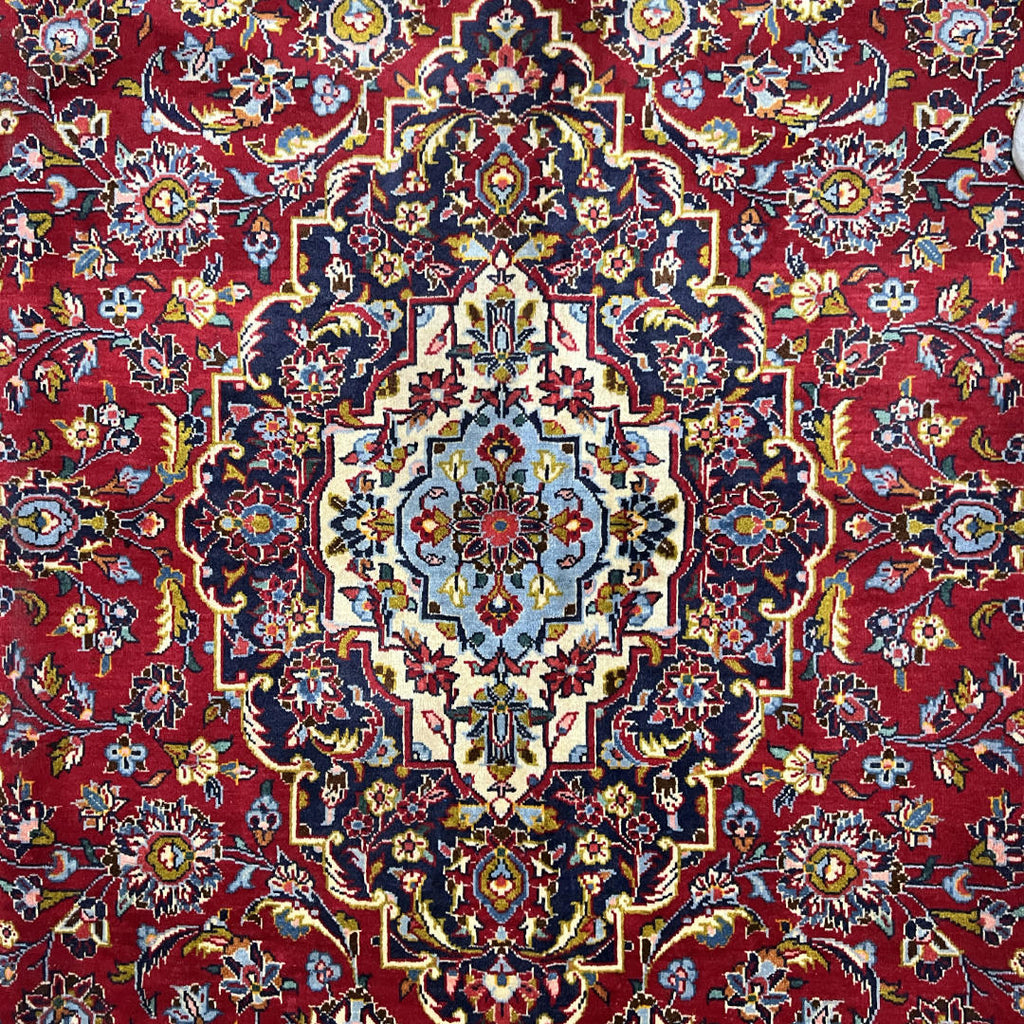 310 x 200 cm Hand-Knotted Persian Kashan Wool Rug