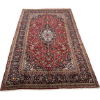 315 x 200 cm Hand-Knotted Persian Kashan Wool Rug