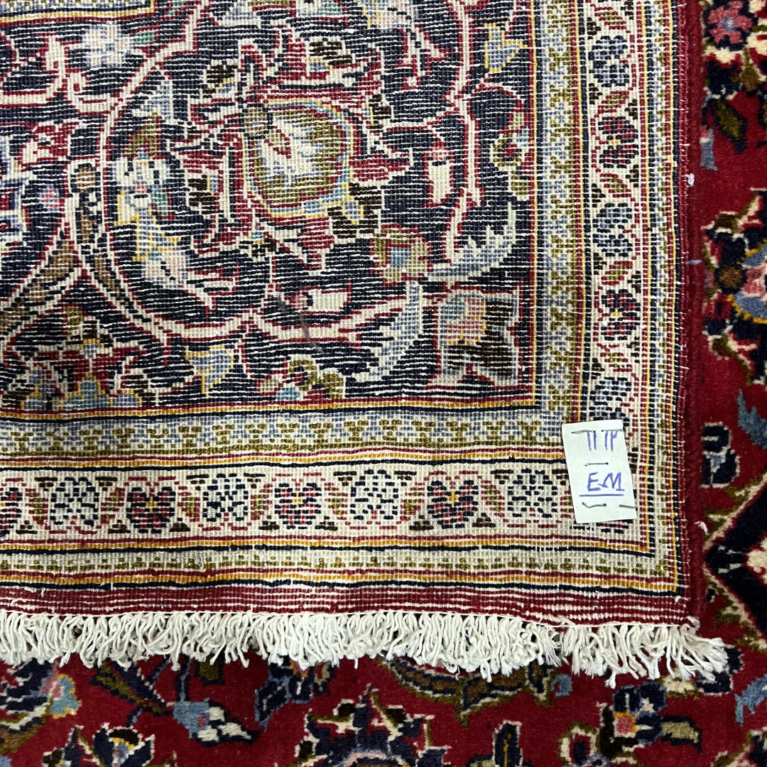 315 x 200 cm Hand-Knotted Persian Kashan Wool Rug